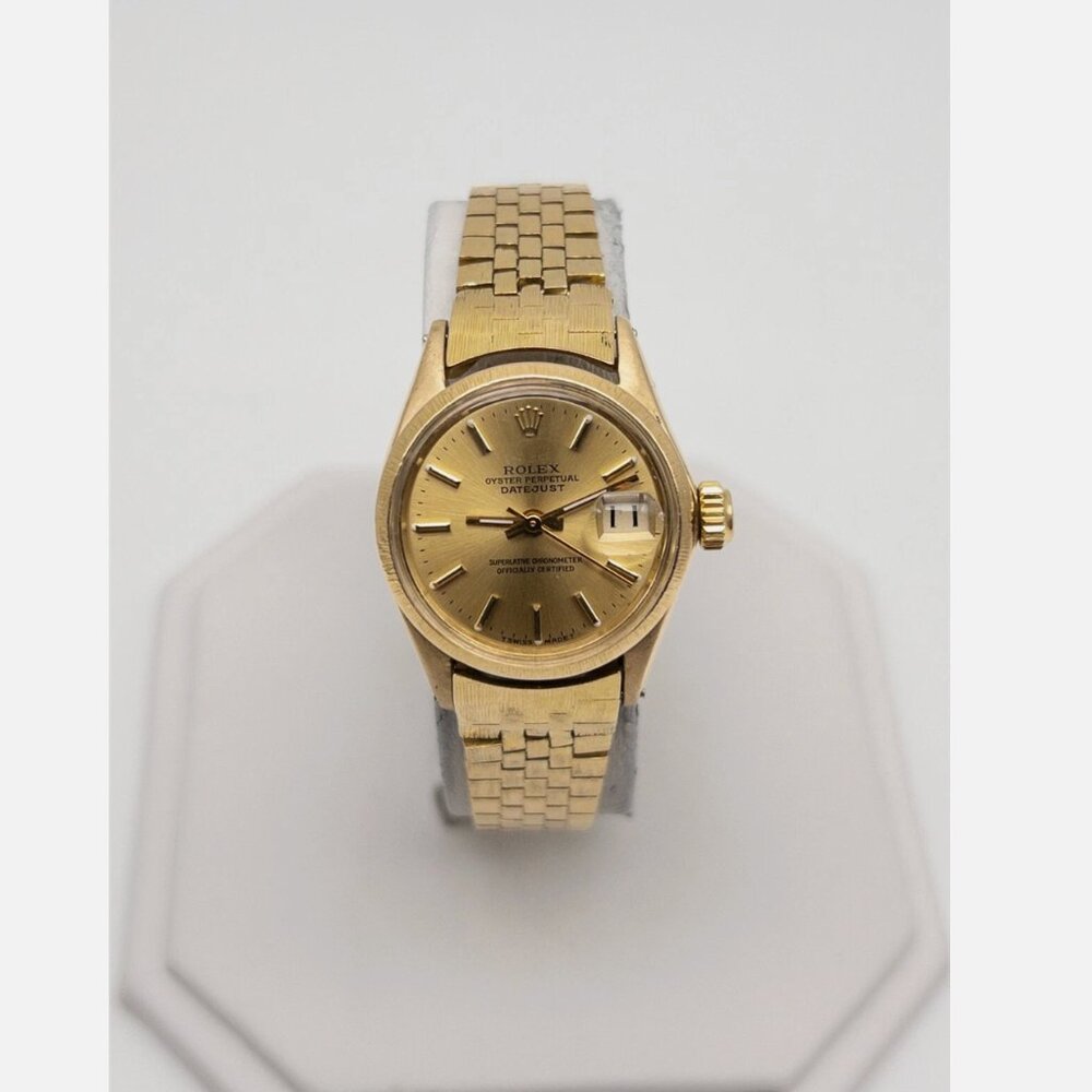 ROLEX DATEJUST PRESIDENT 18k Yellow Gold Ladies Watch
